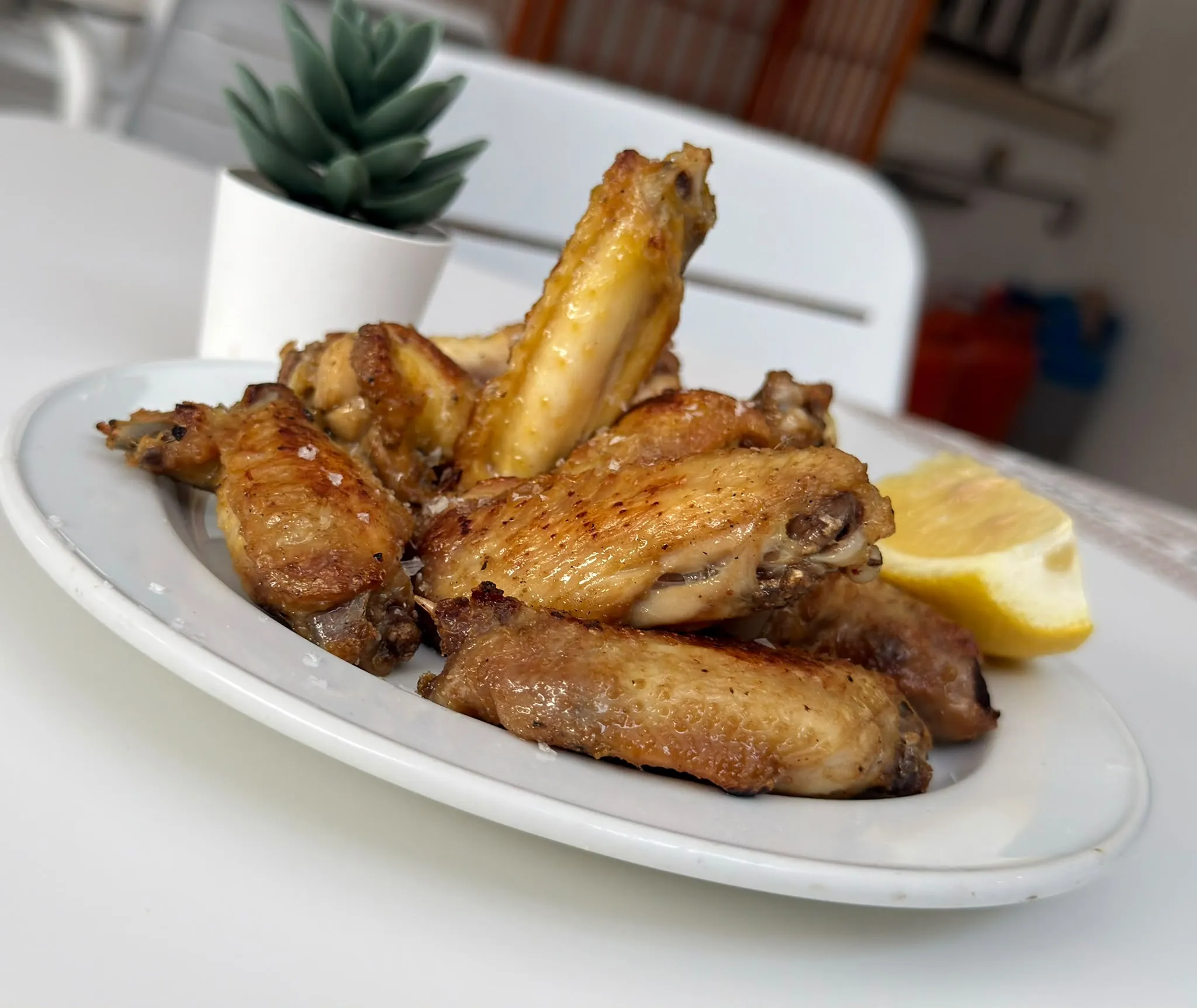 Alitas de pollo con limón